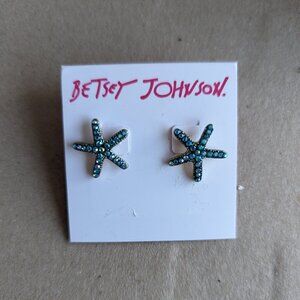 Starfish Earrings New With Tag Crystal Sparkly Sealife Ocean